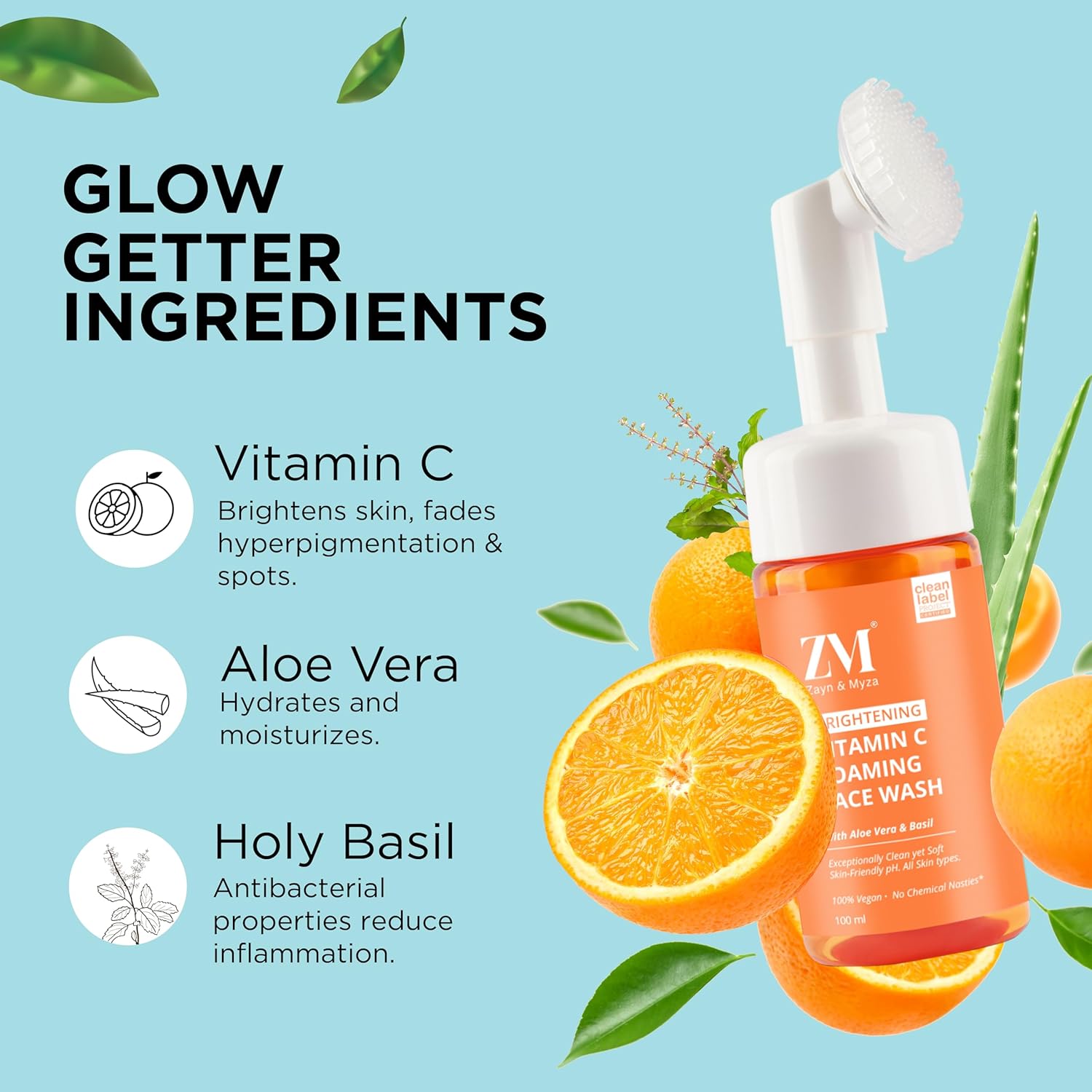 ZM Vitamic C Foaming Face Wash - Aura 