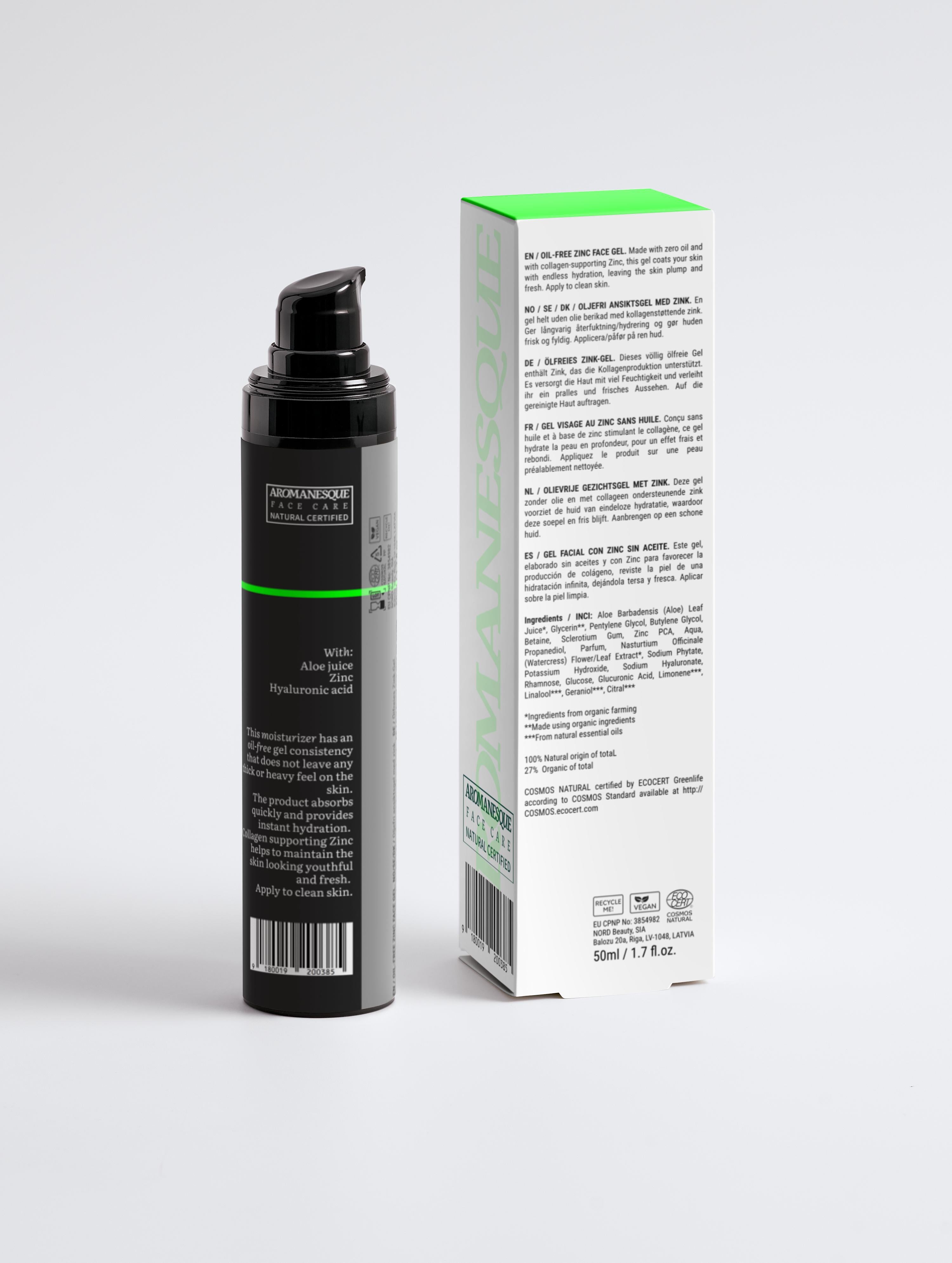 Aromanesque Oil-Free Zinc Face Gel For Men